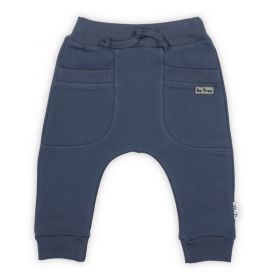 Kojenecké tepláčky Nicol Max dark Modrá | 56 (0-3m), 62 (3-6m)
