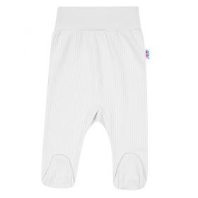 Kojenecké polodupačky New Baby Stripes bílé | 80 (9-12m)