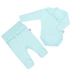 2-dílná kojenecká souprava New Baby Stripes ledově modrá | 80 (9-12m), 86 (12-18m)