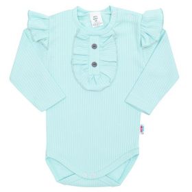 Kojenecké body New Baby Stripes ledově modré | 56 (0-3m), 80 (9-12m)