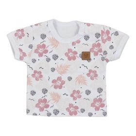 Kojenecké tričko s krátkým rukávem Koala Flowers Růžová | 68 (4-6m), 74 (6-9m)