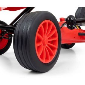 Dětská šlapací motokára Go-kart Milly Mally Rocket červená