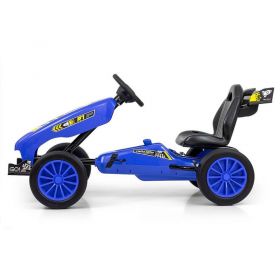 Dětská šlapací motokára Go-kart Milly Mally Rocket modrá