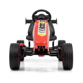 Dětská šlapací motokára Go-kart Milly Mally Rocket červená