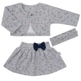 3-dílná holčičí souprava New Baby Emma Šedá | 62 (3-6m), 68 (4-6m), 74 (6-9m), 80 (9-12m)