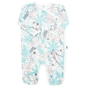 Kojenecký bavlněný overal s bočním zapínáním New Baby Lovely zelený | 68 (4-6m), 74 (6-9m)