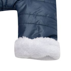 Zimní kojenecká kombinéza s kapucí a oušky New Baby Pumi blue Modrá