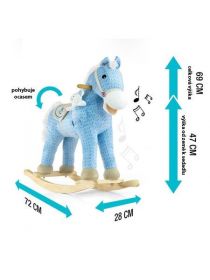 Houpací koník s melodií Milly Mally Pony Gray Dot