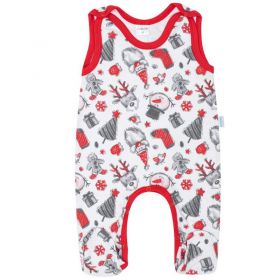 Kojenecké bavlněné dupačky New Baby Christmas Dle obrázku | 56 (0-3m), 62 (3-6m), 68 (4-6m), 74 (6-9m), 80 (9-12m)