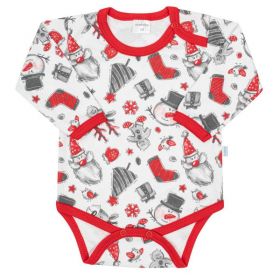 Kojenecké body s dlouhým rukávem New Baby Christmas Dle obrázku | 56 (0-3m), 62 (3-6m)