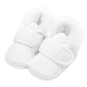 Kojenecké zimní semiškové capáčky ke křtu New Baby 12-18 kluk Bílá | 12-18 m
