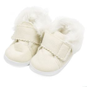 Kojenecké zimní semiškové capáčky New Baby 0-3 m béžové | 116/122