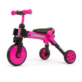 Dětská tříkolka 2v1 Milly Mally Grande pink