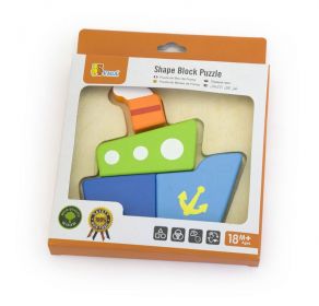 Dřevěné puzzle pro nejmenší Viga Loďka