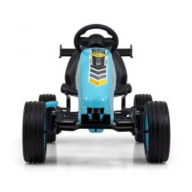 Dětská šlapací motokára Go-kart Milly Mally Rocket tyrkysová