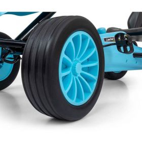 Dětská šlapací motokára Go-kart Milly Mally Rocket tyrkysová