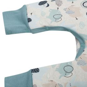 Kojenecké zateplené dupačky New Baby Šťastní Sloníci zelená