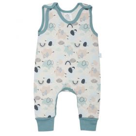 Kojenecké zateplené dupačky New Baby Šťastní Sloníci zelená | 62 (3-6m)