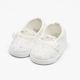 Kojenecké krajkové baletky capáčky New Baby béžová 0-3 m | 0- 3 m