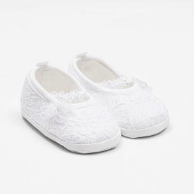 Kojenecké krajkové baletky capáčky New Baby bílá 12-18 m