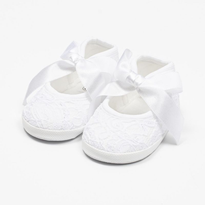 Kojenecké krajkové capáčky New Baby bílá 12-18 m