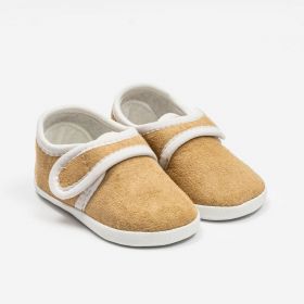 Kojenecké semiškové capáčky New Baby hnědá 0-3 m