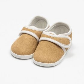 Kojenecké semiškové capáčky New Baby hnědá 3-6 m | 3- 6 m