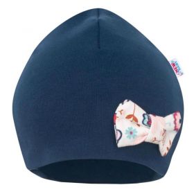Kojenecká čepička s šátkem na krk New Baby Missy modrá