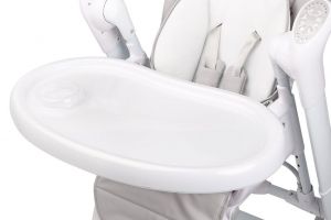 Dětská jídelní židlička 2v1 Caretero Indigo light grey