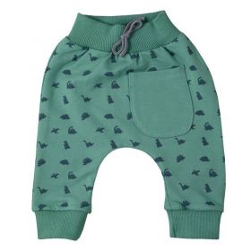 Kojenecké tepláčky Koala Dinosaur zelená | 62 (3-6m), 68 (4-6m)