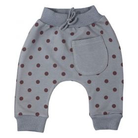 Kojenecké tepláčky Koala Dots šedá Šedá | 62 (3-6m), 74 (6-9m)
