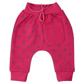 Kojenecké tepláčky Koala Dots tmavě růžová | 62 (3-6m)