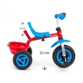 Dětská tříkolka Milly Mally Boby TURBO Cool Red