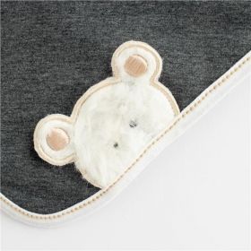 Jarní kojenecká čepička s šátkem na krk New Baby Sebastian šedá Šedá