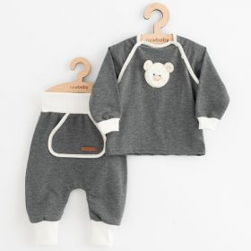 Kojenecké tepláčky a mikinka New Baby Sebastian šedá Šedá | 62 (3-6m), 74 (6-9m), 86 (12-18m)