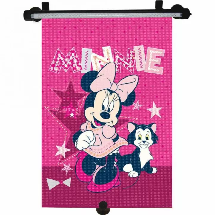 Sluneční roleta do auta Minnie tmavě růžová KAUFMANN