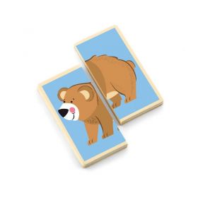 Dřevěná puzzle Viga Zvířátka 36ks