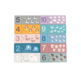 Dřevěné puzzle s čísly Viga