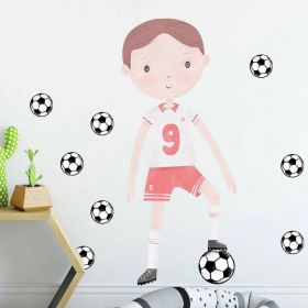 Samolepka na zeď Fotbalista červená BAYO