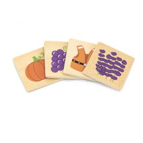 Dřevěné puzzle Barvy Viga