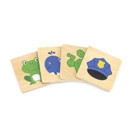 Dřevěné puzzle Barvy Viga