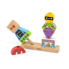 Dřevěné kostky Viga Robot