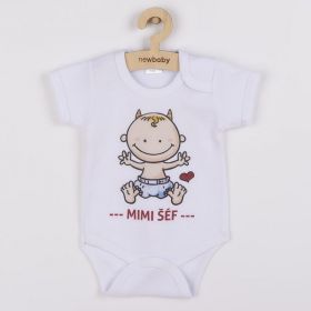 Body s potiskem New Baby MIMI ŠÉF - darčekové balenie Dle obrázku