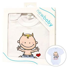 Body s potiskem New Baby MIMI ŠÉF - darčekové balenie Dle obrázku | 50, 56 (0-3m), 74 (6-9m), 80 (9-12m)