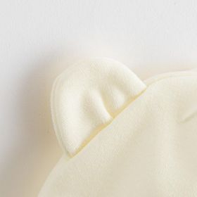 Kojenecká bavlněná čepička New Baby Kids krémová Béžová