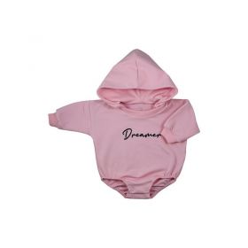Kojenecké teplákové body baggy s kapucí Koala Dreamer růžová | 62 (3-6m), 68 (4-6m), 74 (6-9m), 80 (9-12m), 86 (12-18m)