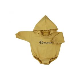 Kojenecké teplákové body baggy s kapucí Koala Dreamer hořčicová Dle obrázku | 62 (3-6m), 68 (4-6m), 74 (6-9m), 80 (9-12m), 86 (12-18m)