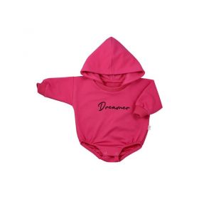 Kojenecké teplákové body baggy s kapucí Koala Dreamer tmavě růžová | 62 (3-6m), 68 (4-6m), 74 (6-9m), 80 (9-12m), 86 (12-18m)