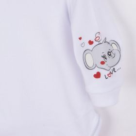 Soupravička 4-dílná New Baby Sloník bílo šedá Šedá
