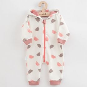 Kojenecký teplákový overal New Baby Little One růžová | 62 (3-6m), 68 (4-6m), 74 (6-9m), 80 (9-12m), 86 (12-18m), 92 (18-24m)